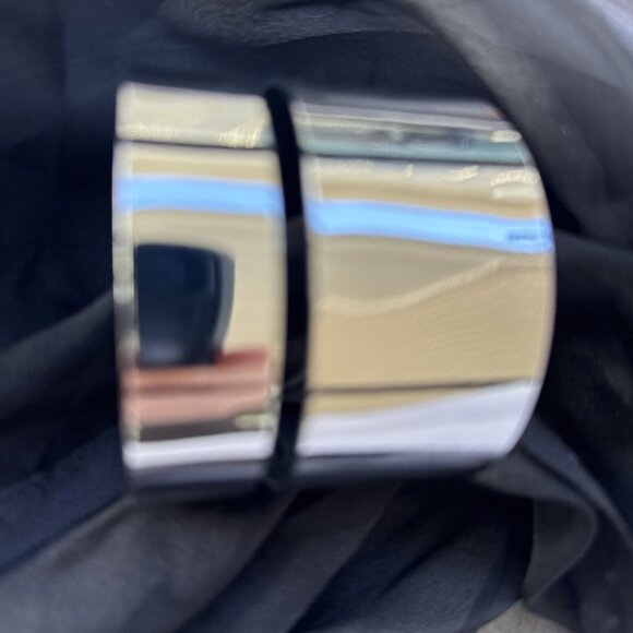 Silvertone Wide Cuff Bangle Bracelet Chic Women Party Vacation Jewelry Gift NEW - Picture 6 of 12